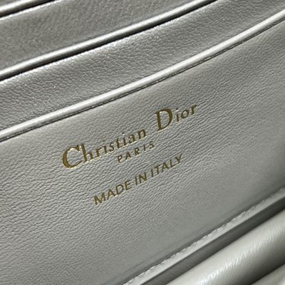 Alternative view of Replica Dior Miss Mini Bag Metallic Gray Cannage Lambskin