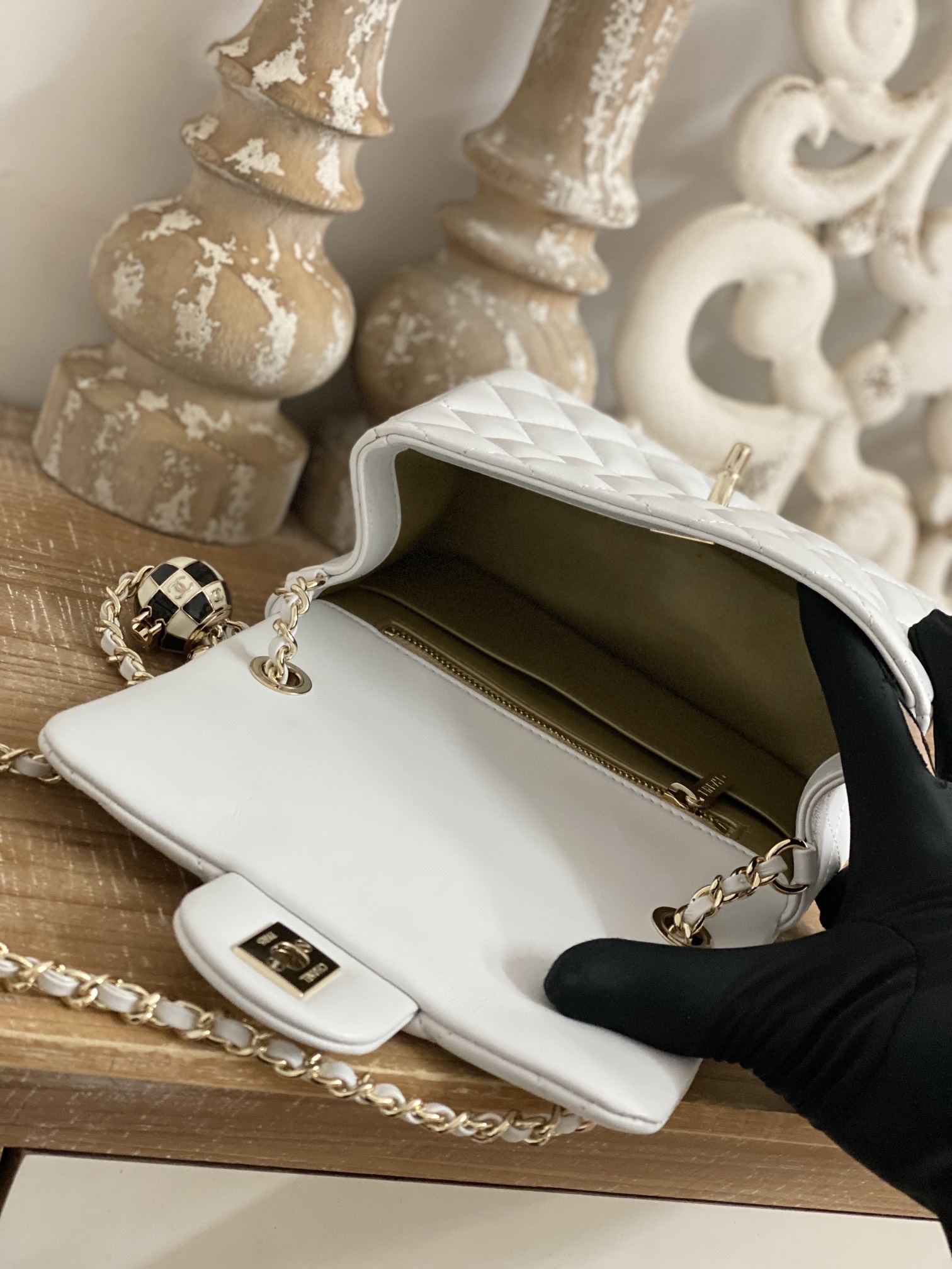 Replica Chanel Cf Mini 1786 White - Image 2