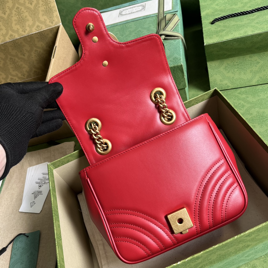 Replica Gucci Marmont Gg Red 739682 - Image 5