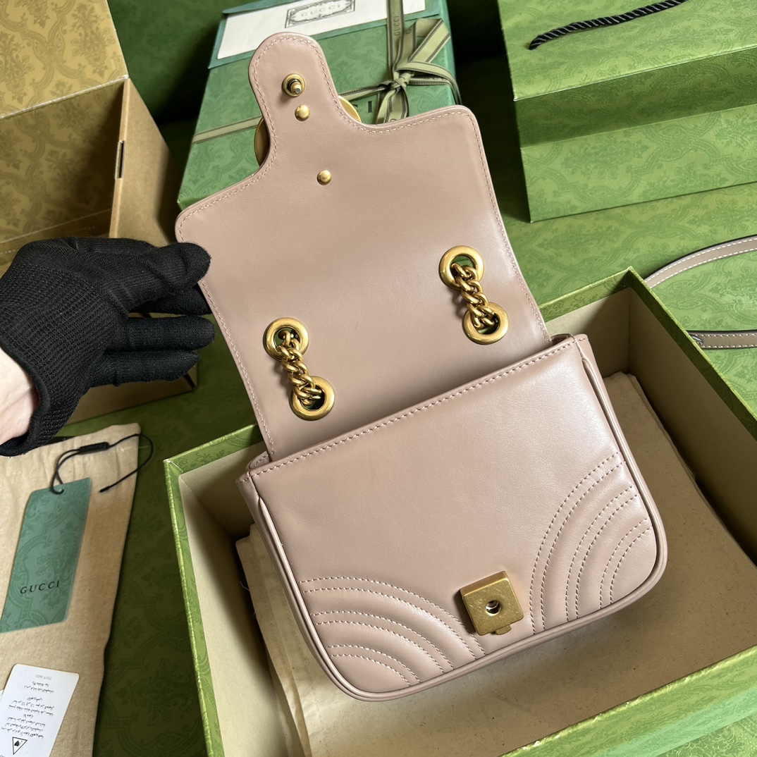 Replica Gucci Marmont Gg Pink 739682 - Image 6