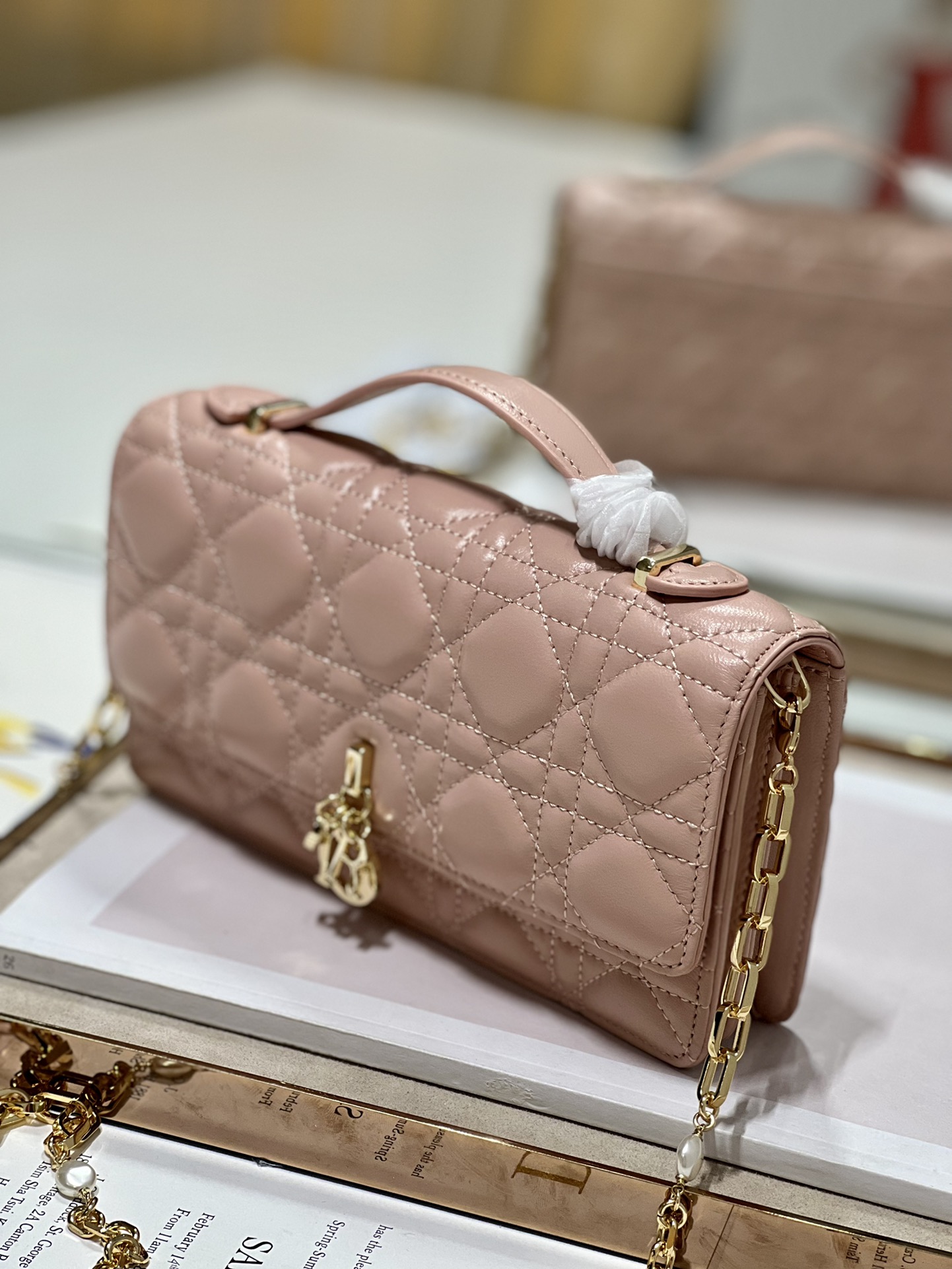 Replica Dior Miss Mini Bag Rose Des Vents Cannage Lambskin S0980Onmj_M49P - Image 8
