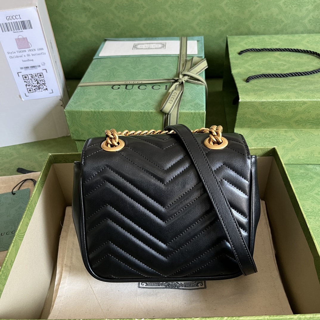 Replica Gucci Marmont Gg Black 739682 - Image 7