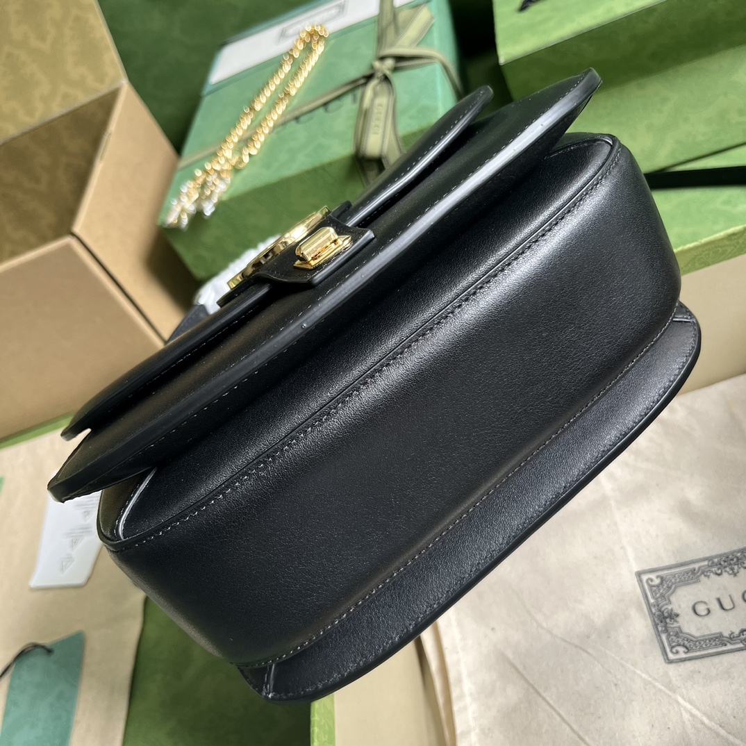 Replica Gucci Blondie Top-Handle Bag Black 735101 - Image 7