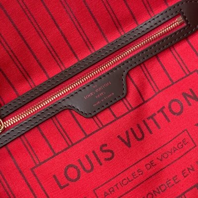 Alternative view of Replica Louis Vuitton Damier Ebene Neverfull Red Pm/Mm/Gm M41603