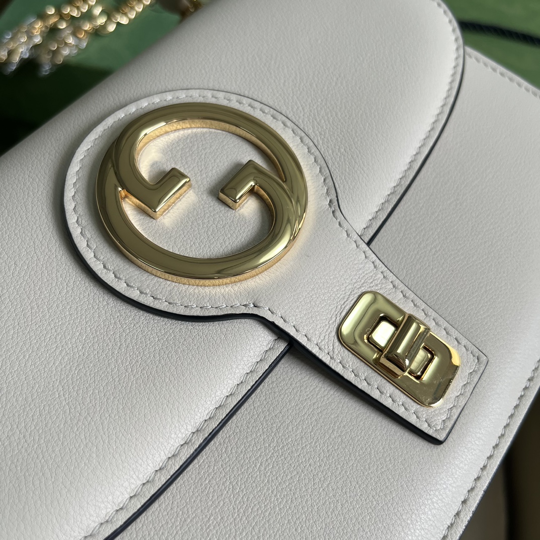 Replica Gucci Blondie Top-Handle Bag White 735101 - Image 4