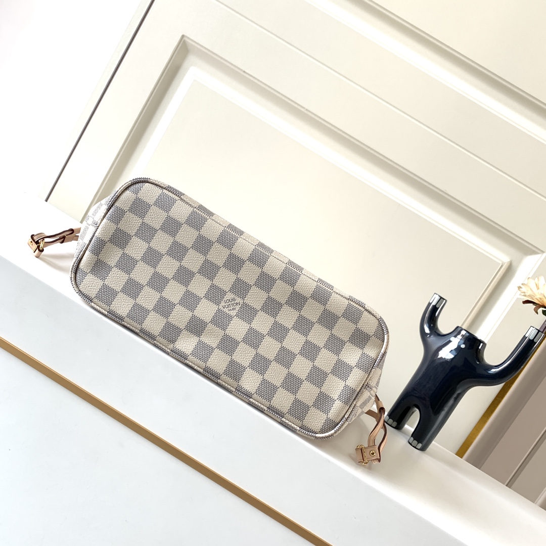 Replica Louis Vuitton Damier Azur Neverfull Pink Pm/Mm/Gm M41603 - Image 8