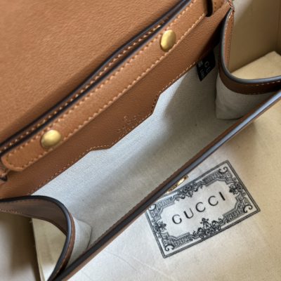 Alternative view of Replica Gucci Gg Small Top Handle Bag With Bamboo 675794