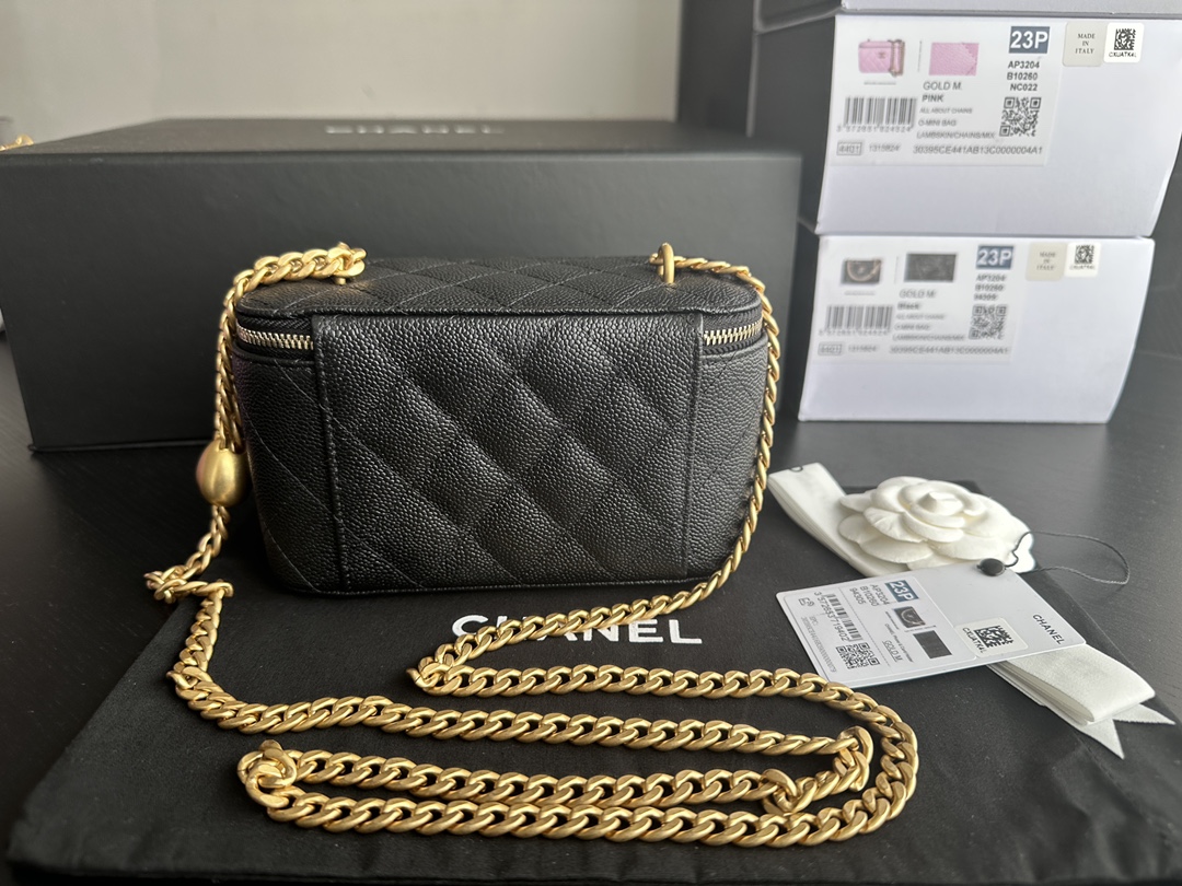 Replica Chanel Vanity Case Black Ap3204 - Image 3