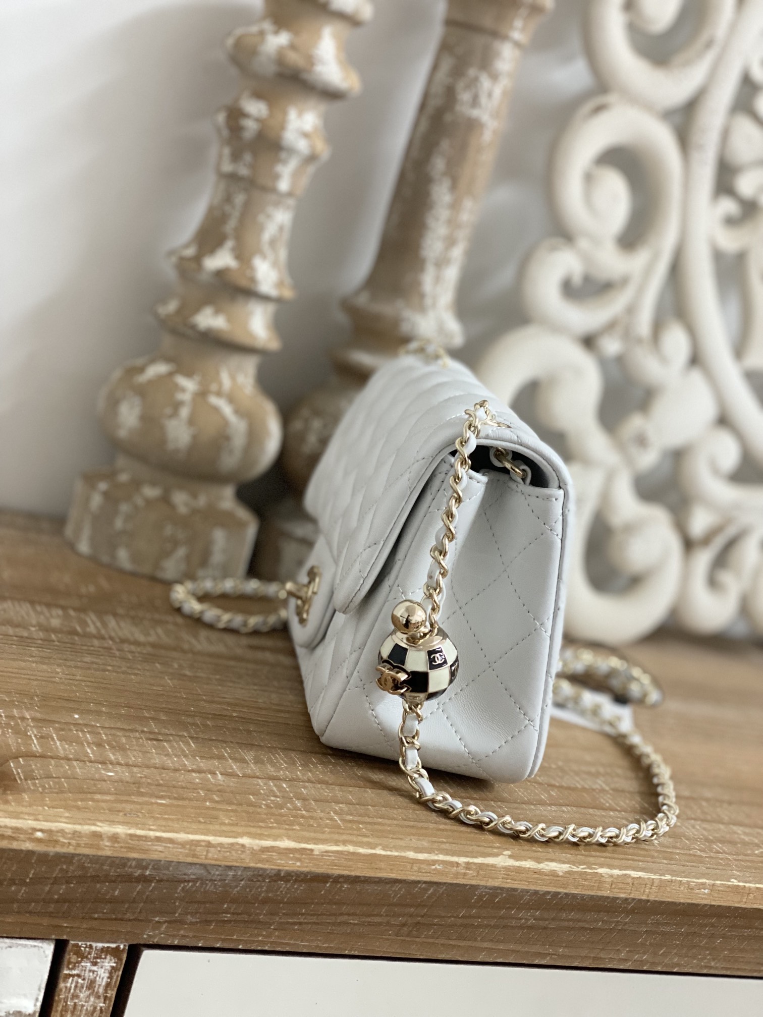 Replica Chanel Cf Mini 1786 White - Image 8