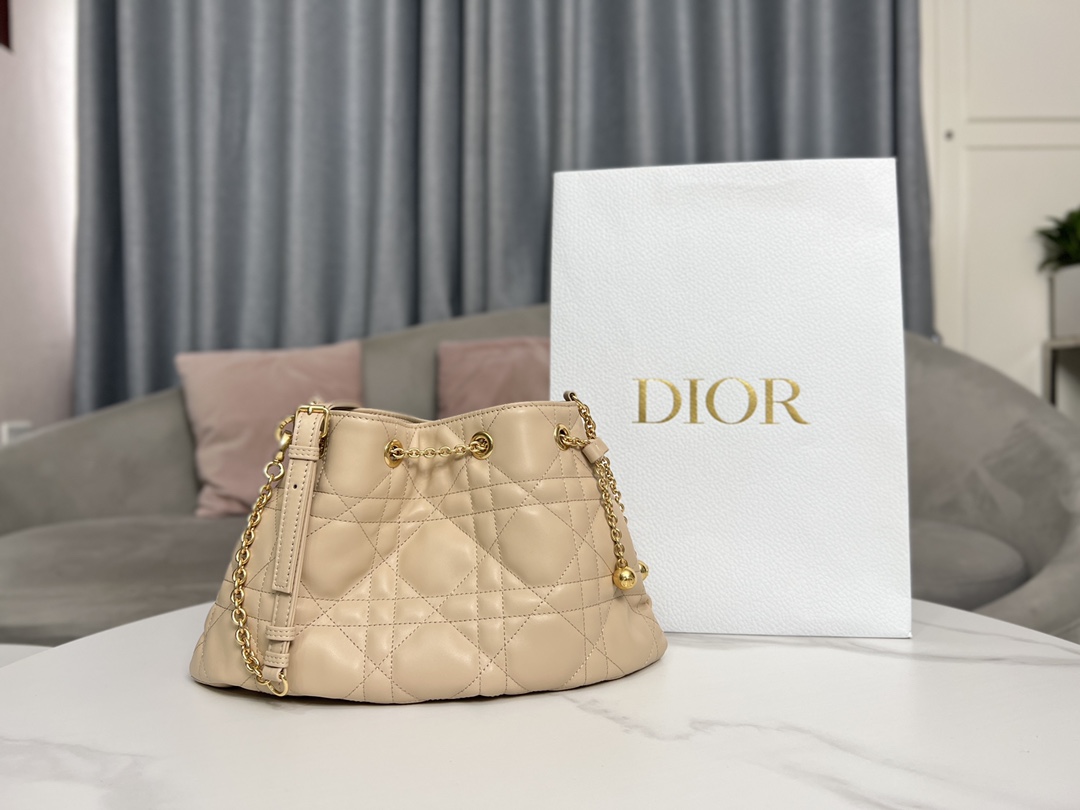 Replica Dior Medium Ammi Bag Sand Pink Supple Macrocannage Lambskin M22566Fbe_M84P - Image 9