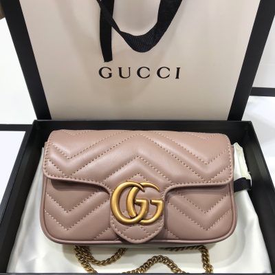 Replica Gucci Gg Marmont Matelasse Super Mini Bag Light Purple 476433