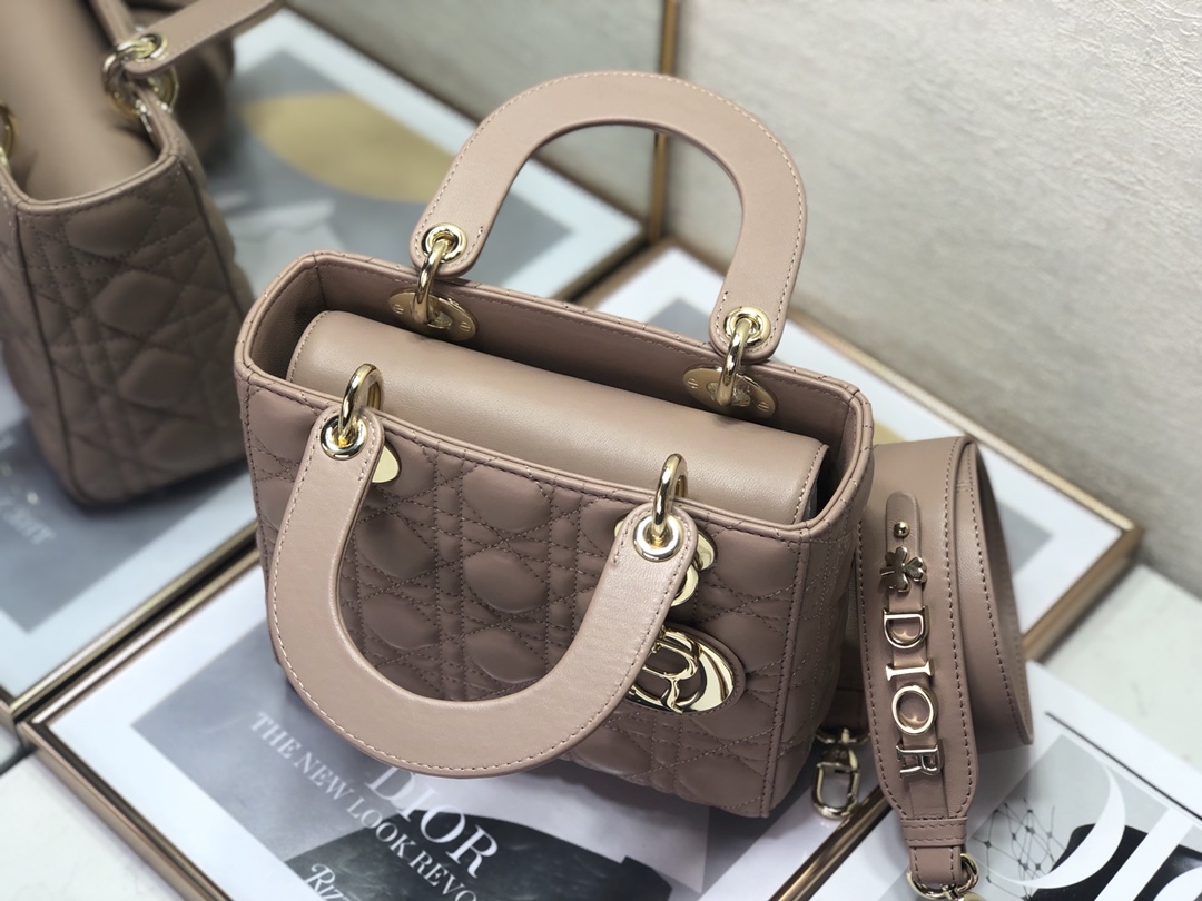 Replica Dior Medium Lady Dior Bag Cherry Rose Des Vents Patent Cannage Calfskin M0565Owcb_M49P - Image 2