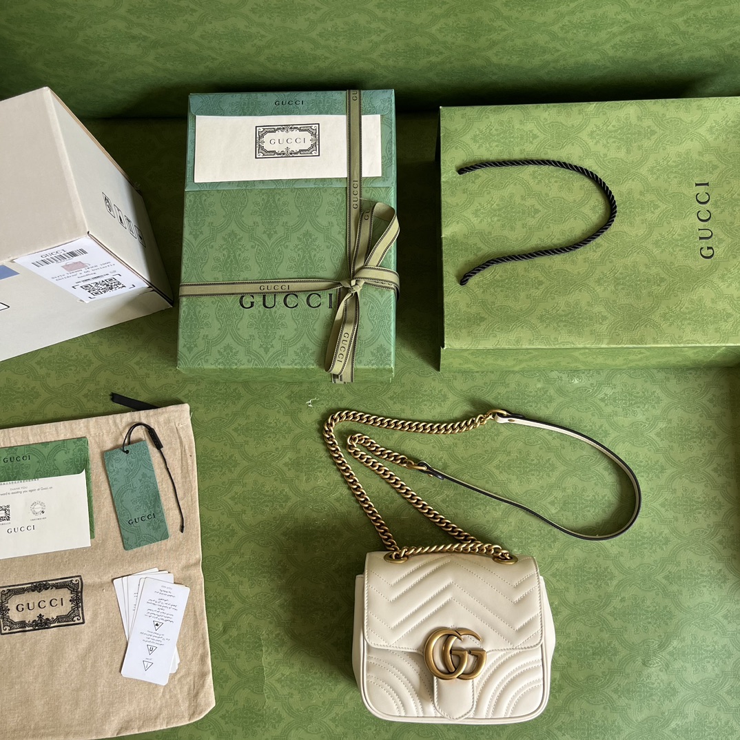 Replica Gucci Marmont Gg White 739682 - Image 2