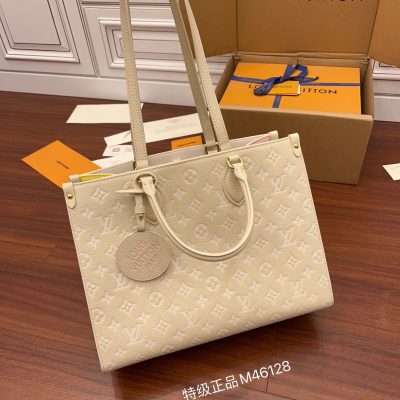 Replica Louis Vuitton Onthego Mm Rose Beige M46128