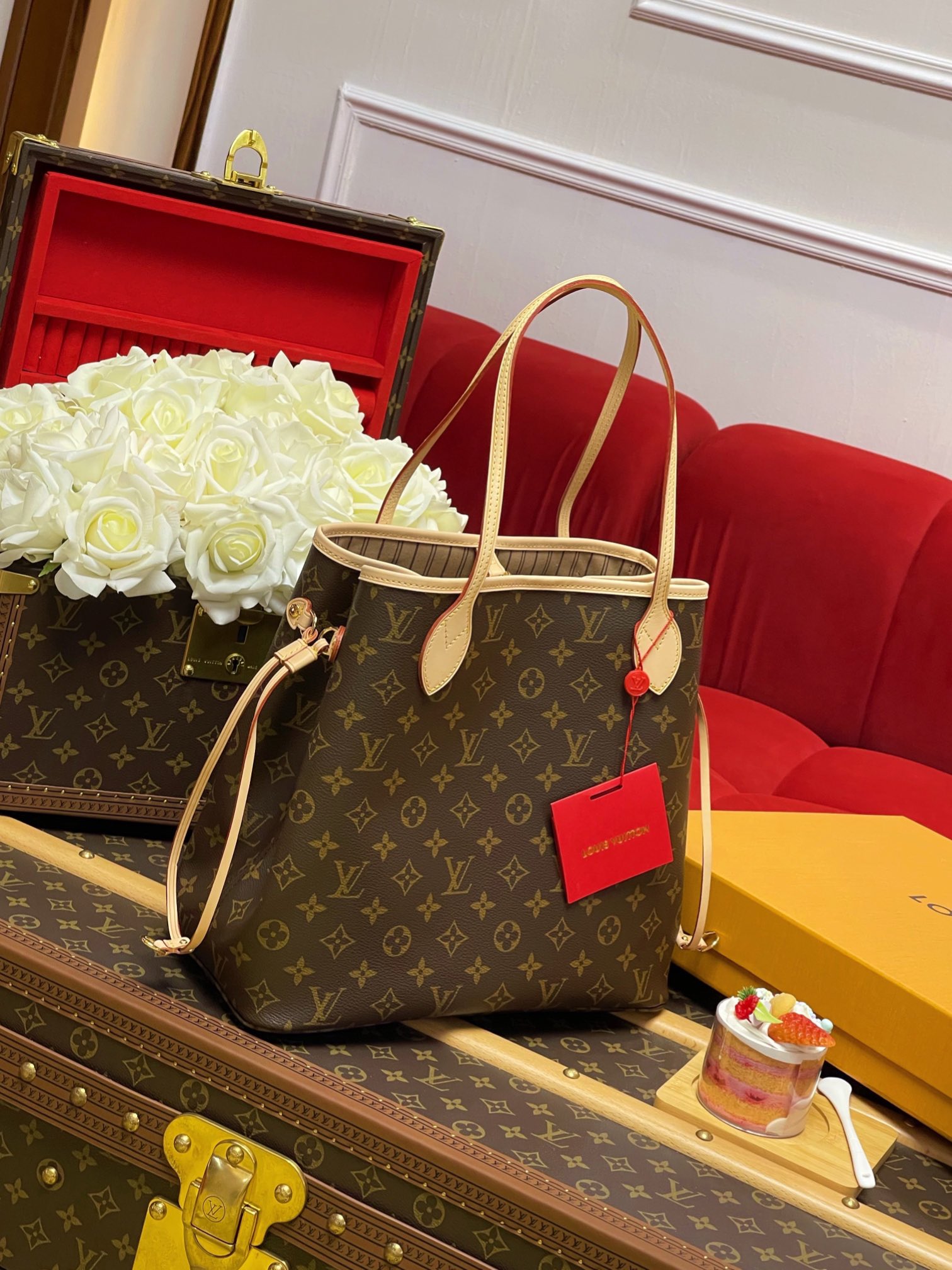 Replica Louis Vuitton Monogram Neverfull Pm/Mm/Gm M40995 - Image 7