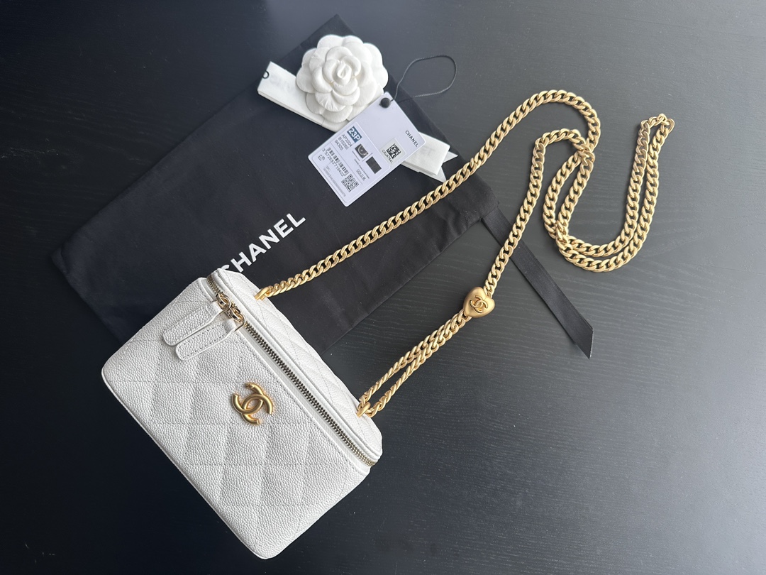 Replica Chanel Vanity Case White Ap3204 - Image 9