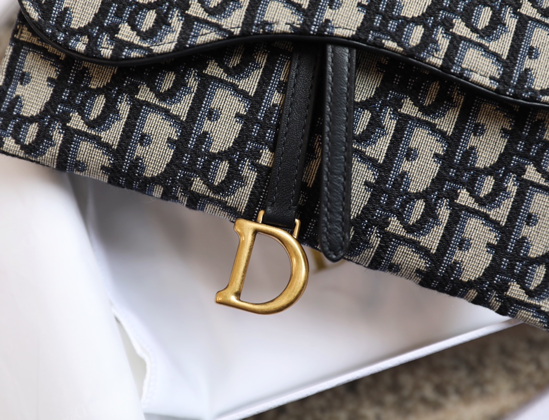 Replica Dior Long Saddle Wallet With Chain Blue Dior Oblique Jacquard S5614Ctzq_M928 - Image 9
