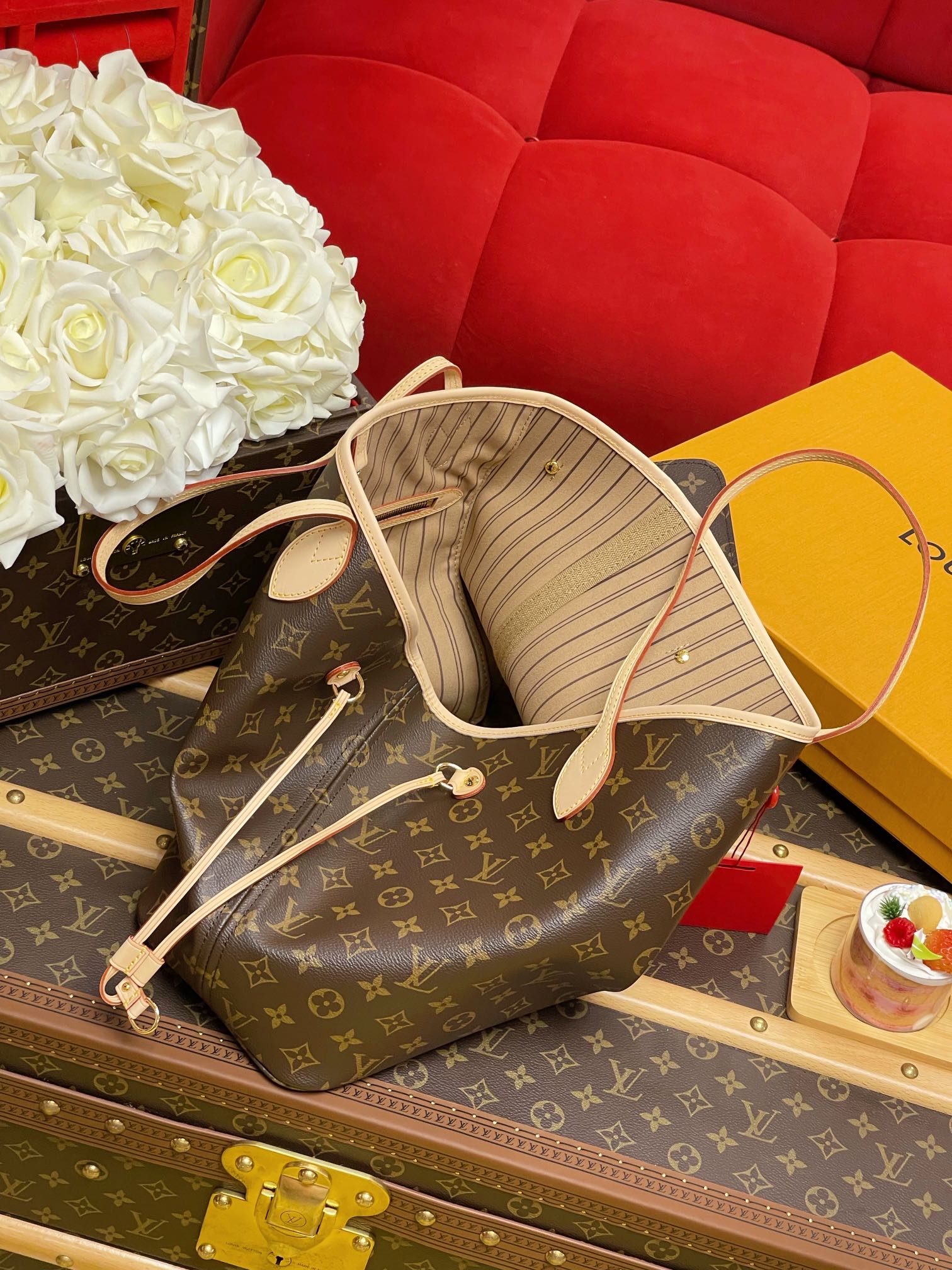 Replica Louis Vuitton Monogram Neverfull Pm/Mm/Gm M40995 - Image 9