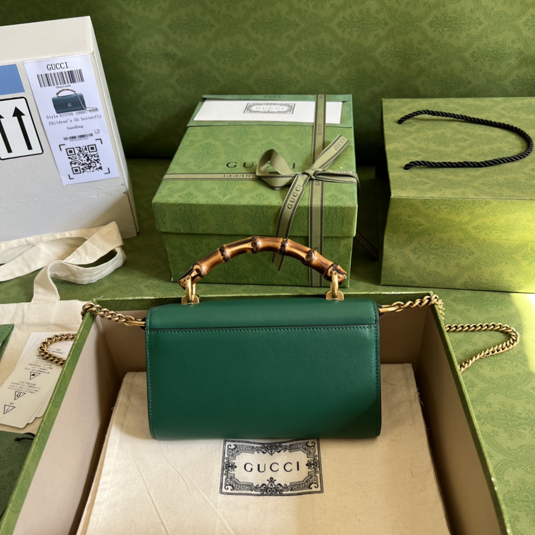 Replica Gucci Gg Small Top Handle Bag With Bamboo - Image 6