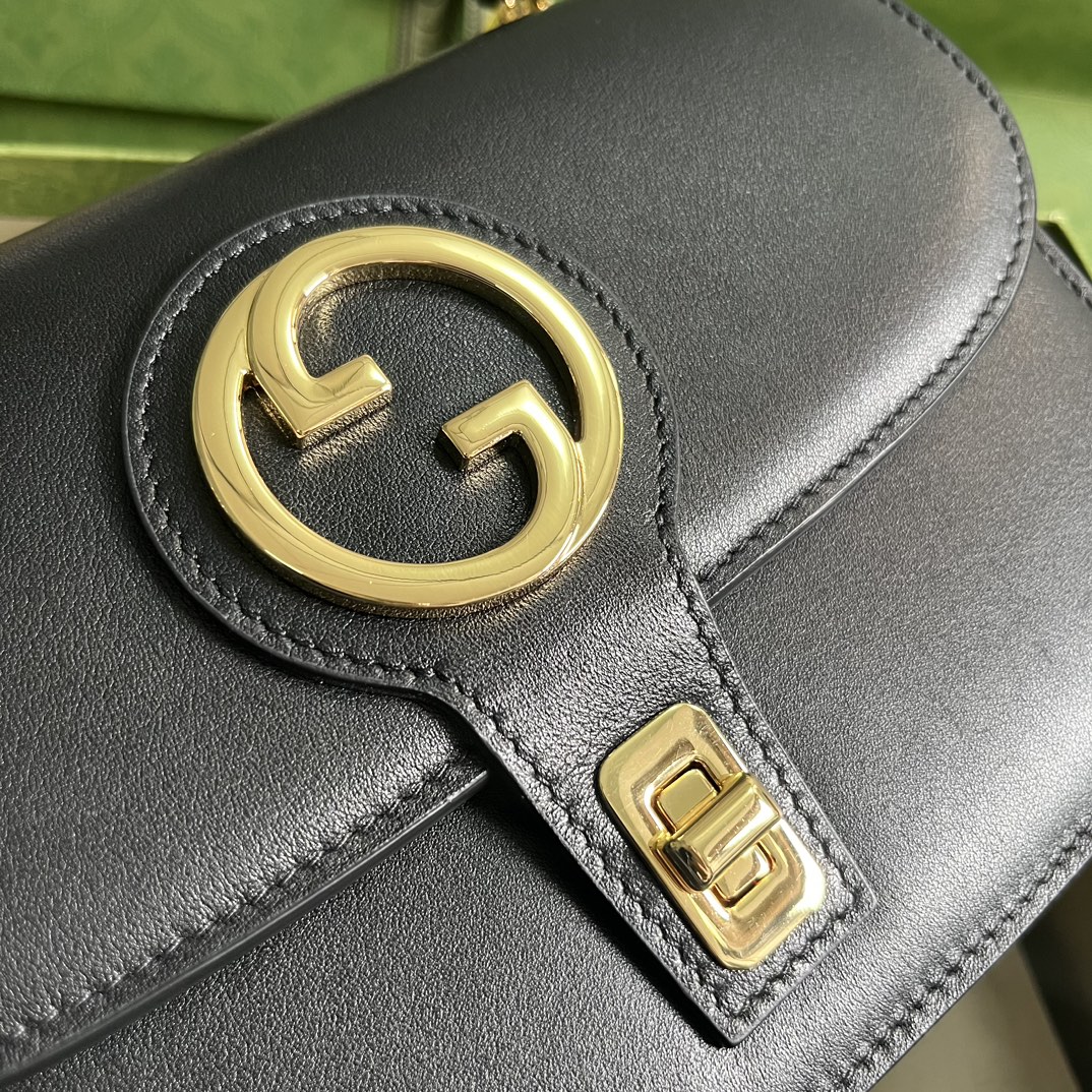 Replica Gucci Blondie Top-Handle Bag Black 735101 - Image 8