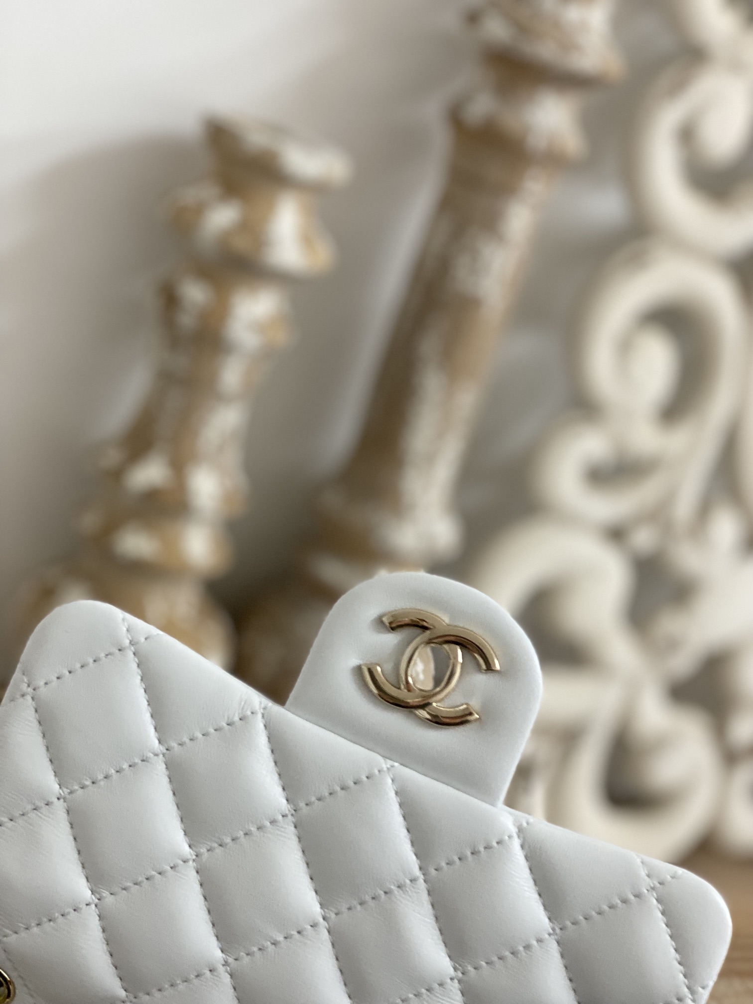 Replica Chanel Cf Mini 1786 White - Image 4
