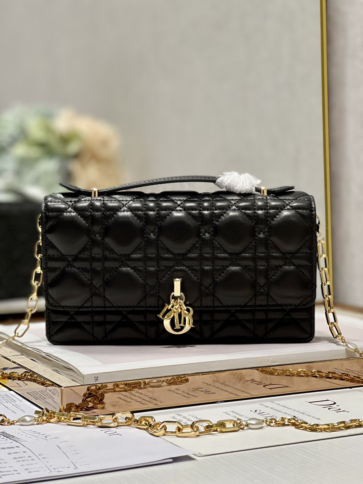 Replica Dior Miss Mini Bag Black Cannage Lambskin S0980Onmj_M900