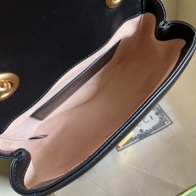 Alternative view of Replica Gucci Marmont Gg Black 739682