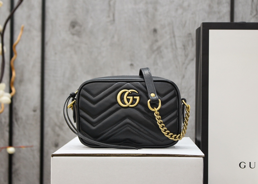 Replica Gucci Gg Marmont Matelasse Mini Bag 448065