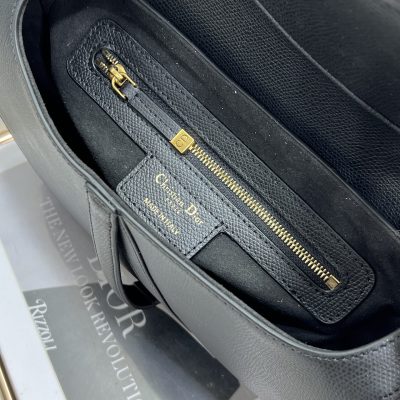 Alternative view of Replica Dior Saddle Bag Black Grained Calfskin M0455Cbaa_M900