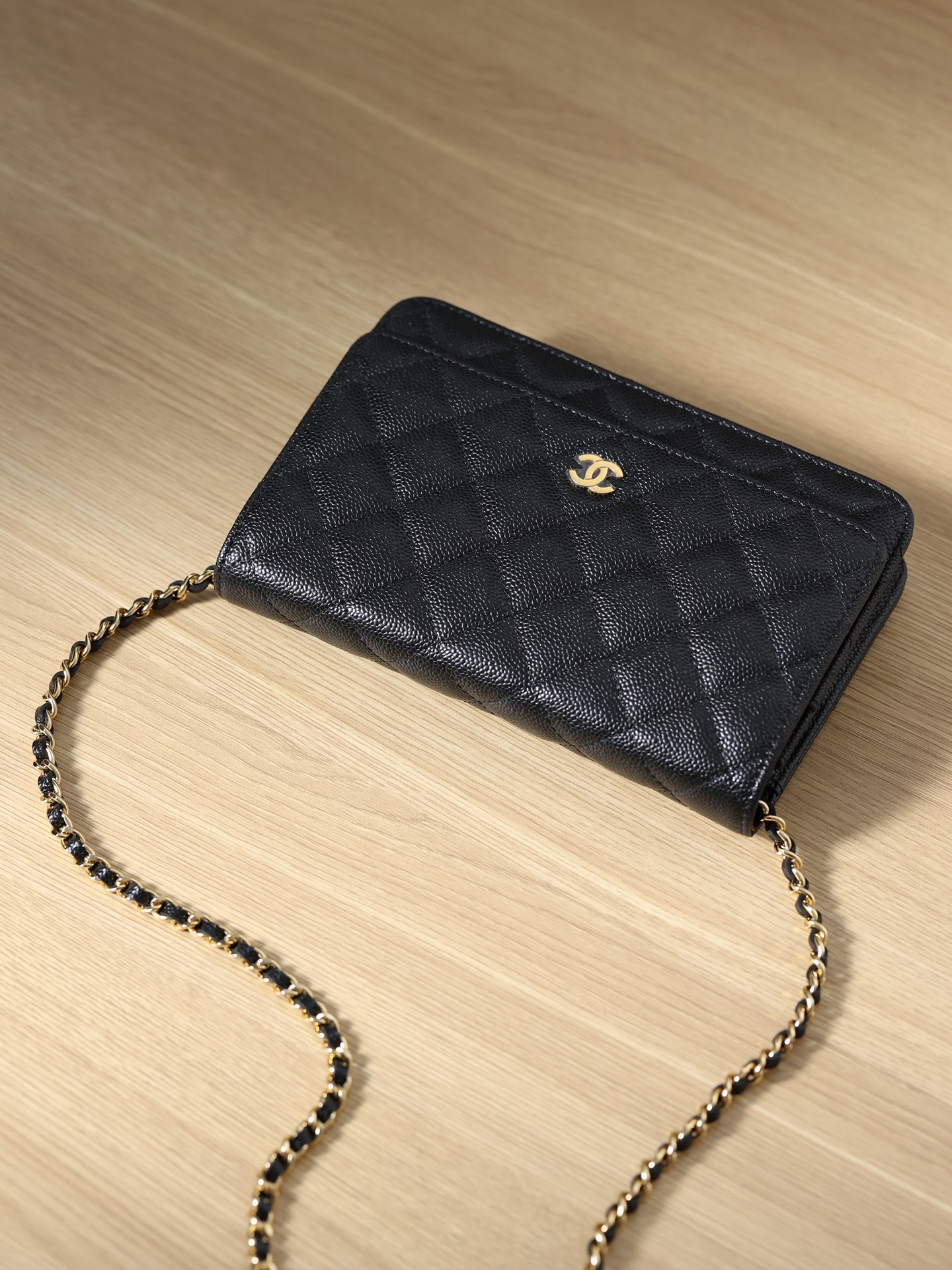 Replica Chanel Woc Gold Chain Black - Image 6