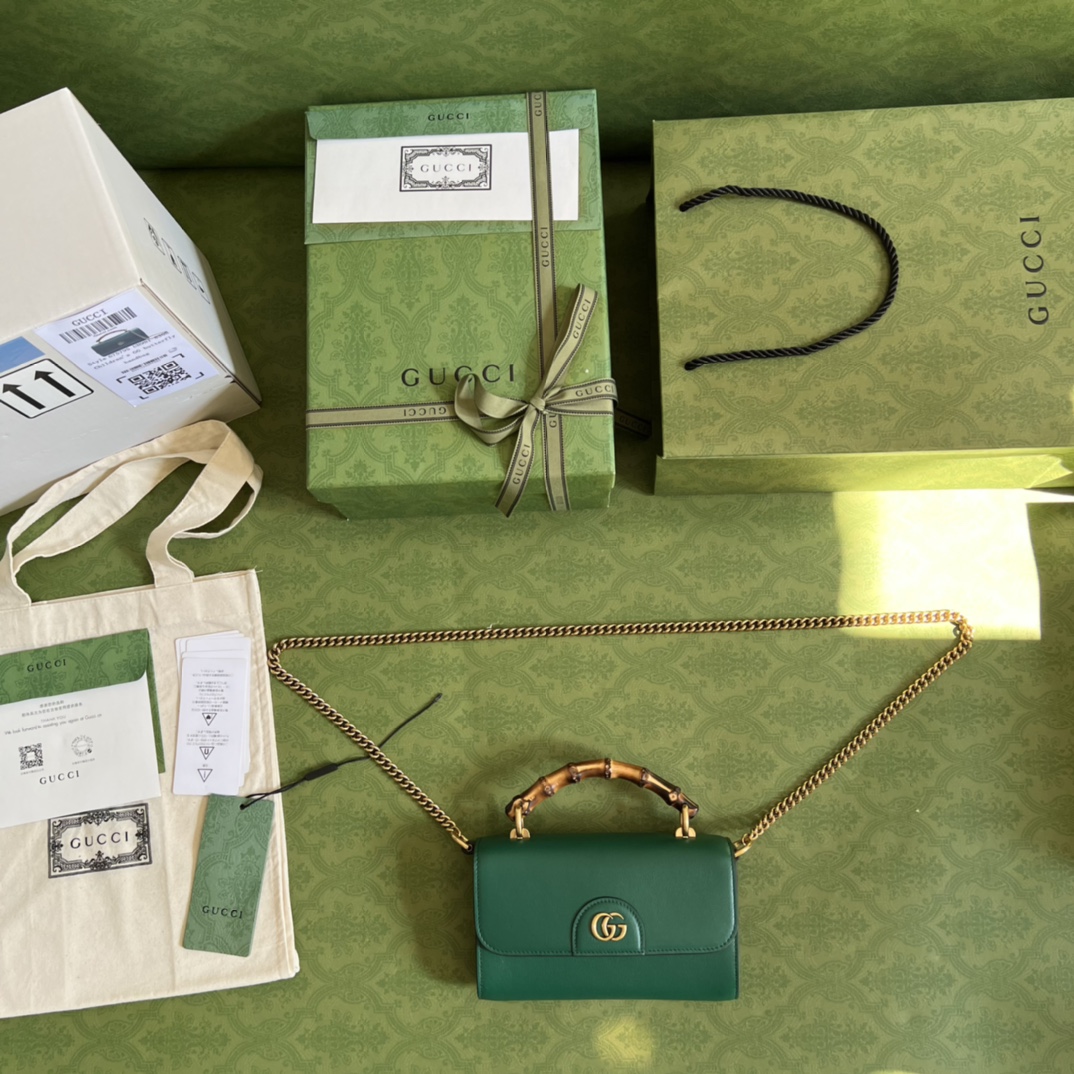 Replica Gucci Gg Small Top Handle Bag With Bamboo - Image 7