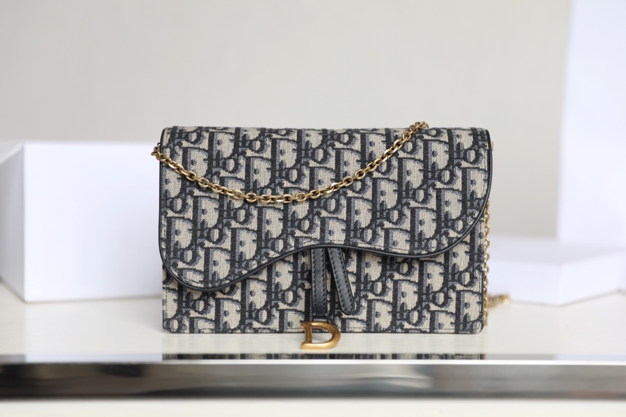 Replica Dior Saddle Pouch Blue Dior Oblique Jacquard S5620Ctzq_M928 - Image 6
