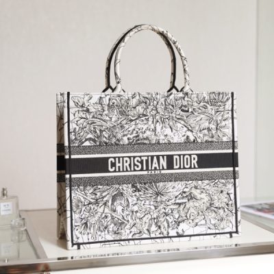 Replica Dior Book Tote Pink Toile De Jouy Embroidery