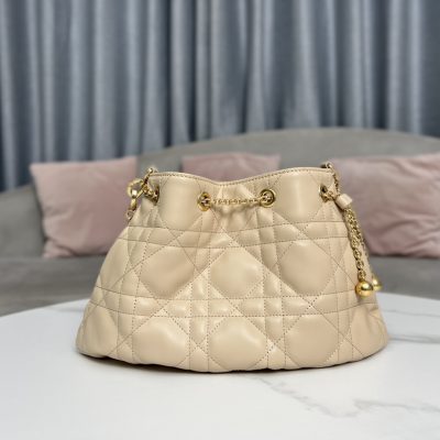 Replica Dior Medium Ammi Bag Sand Pink Supple Macrocannage Lambskin M22566Fbe_M84P