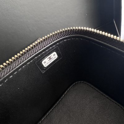 Alternative view of Replica Chanel Clutch With Chain Grained Calfskin & Gold-Tone Metal Black Ap3203