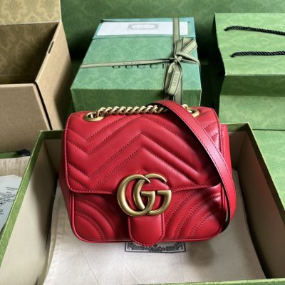 Replica Gucci Marmont Gg Red 739682
