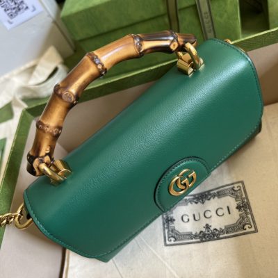 Alternative view of Replica Gucci Gg Small Top Handle Bag With Bamboo