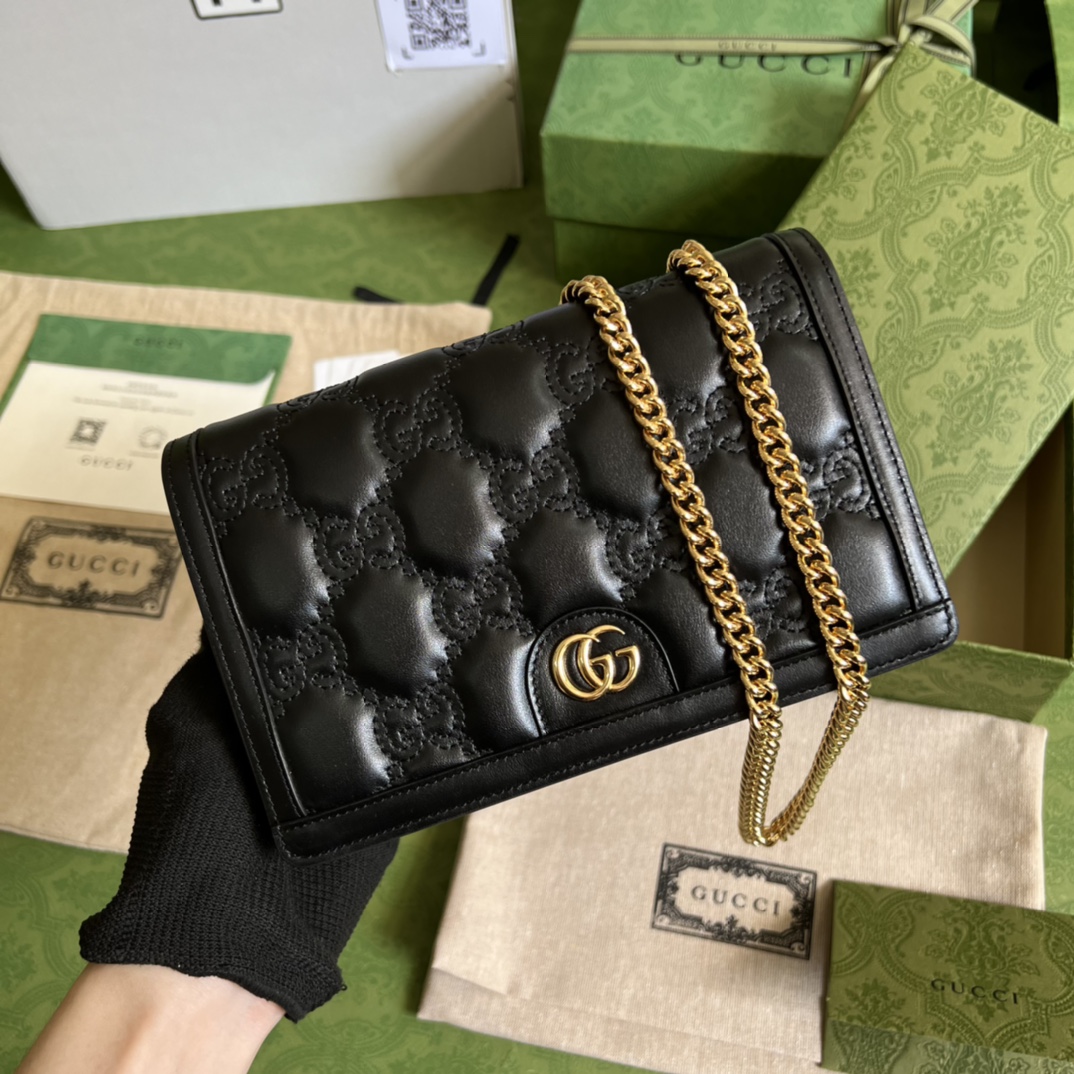 Replica Gucci Gg Matelasse Chain Wallet 723787