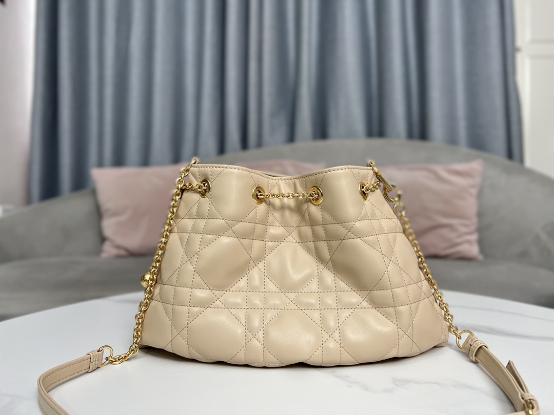 Replica Dior Medium Ammi Bag Sand Pink Supple Macrocannage Lambskin M22566Fbe_M84P - Image 4
