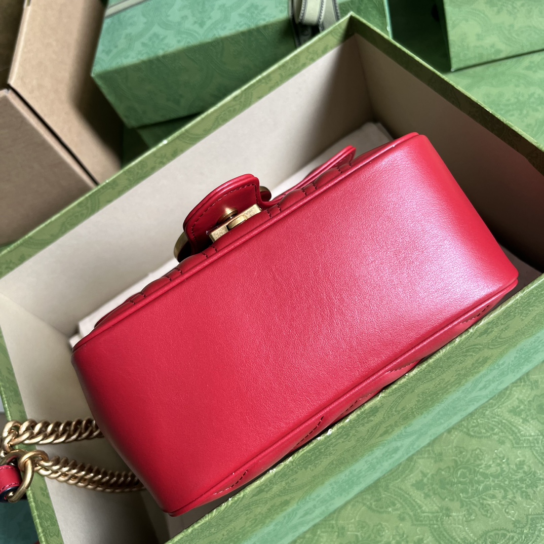 Replica Gucci Marmont Gg Red 739682 - Image 4