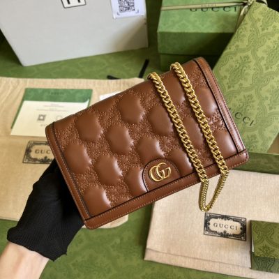 Replica Gucci Gg Matelasse Chain Wallet 723788