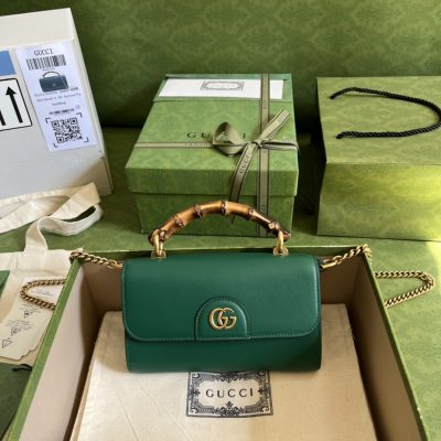 Replica Gucci Gg Small Top Handle Bag With Bamboo