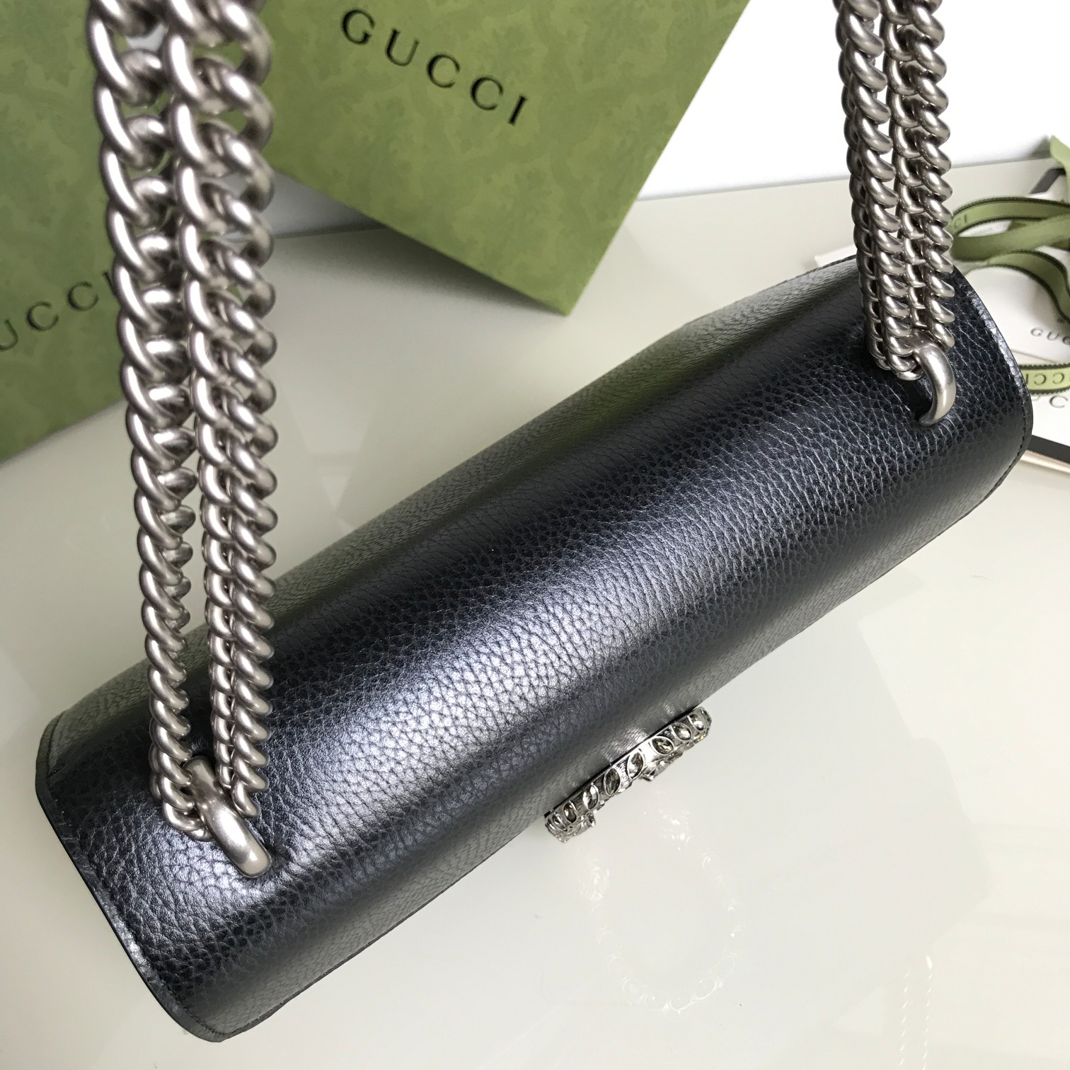 Replica Gucci Dionysus Small Shoulder Bag Black 400249 - Image 4