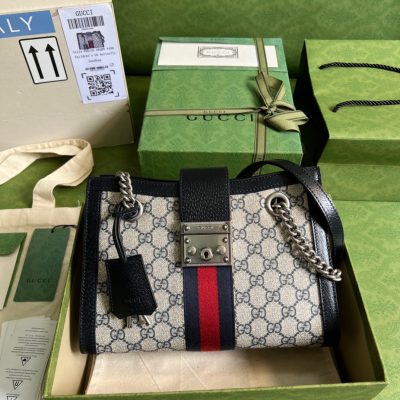 Replica Gucci Padlock Gg Supreme Top Handle Bag 453188
