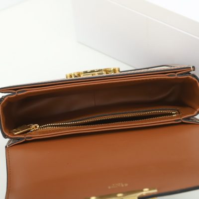 Alternative view of Replica Celine Teen Triomphe Bag In Triomphe Canvas And Calfskin White