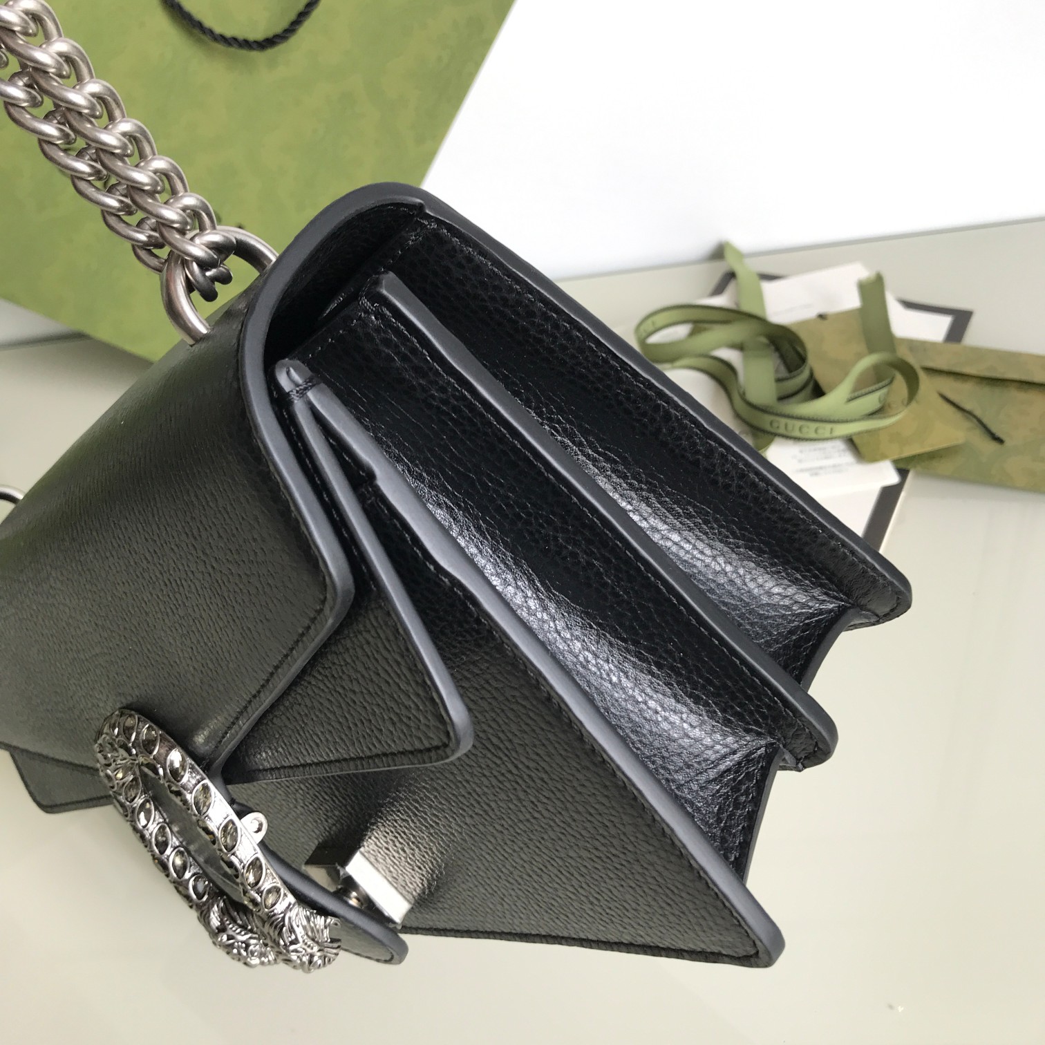 Replica Gucci Dionysus Small Shoulder Bag Black 400249 - Image 9