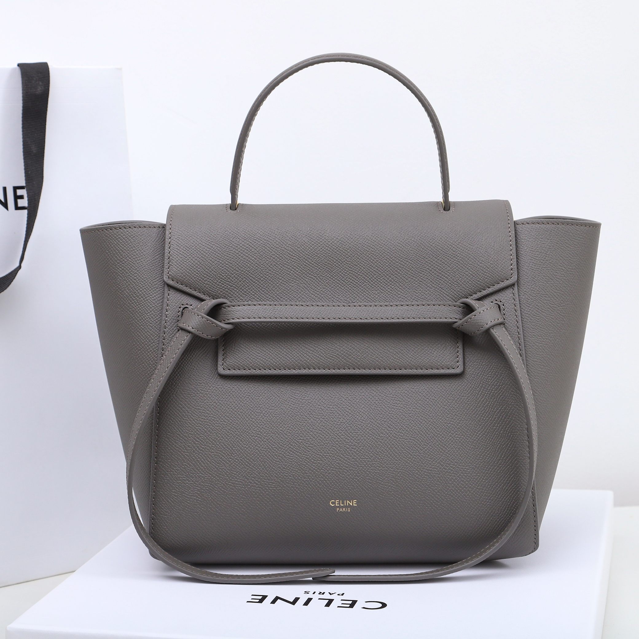 Replica Celine Luggage Handbag In Drummed Calfskin 189023