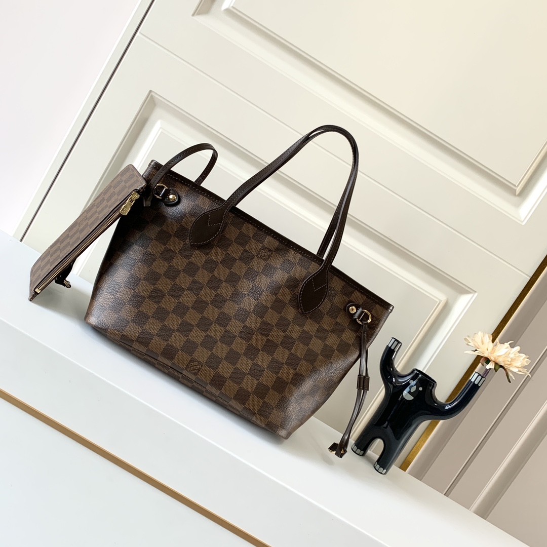 Replica Louis Vuitton Damier Ebene Neverfull Red Pm/Mm/Gm M41603 - Image 5