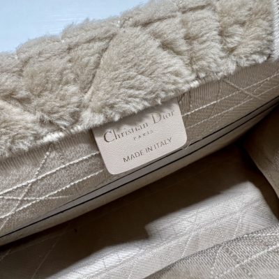Alternative view of Replica Dior Book Tote Medium Beige Cannage Shearling M1295Zmbu_M918