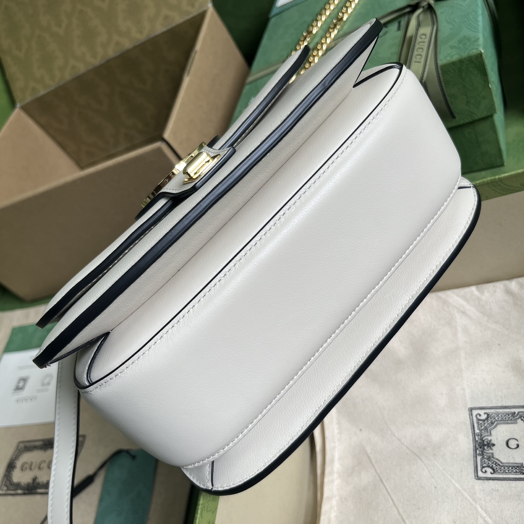 Replica Gucci Blondie Top-Handle Bag White 735101 - Image 6